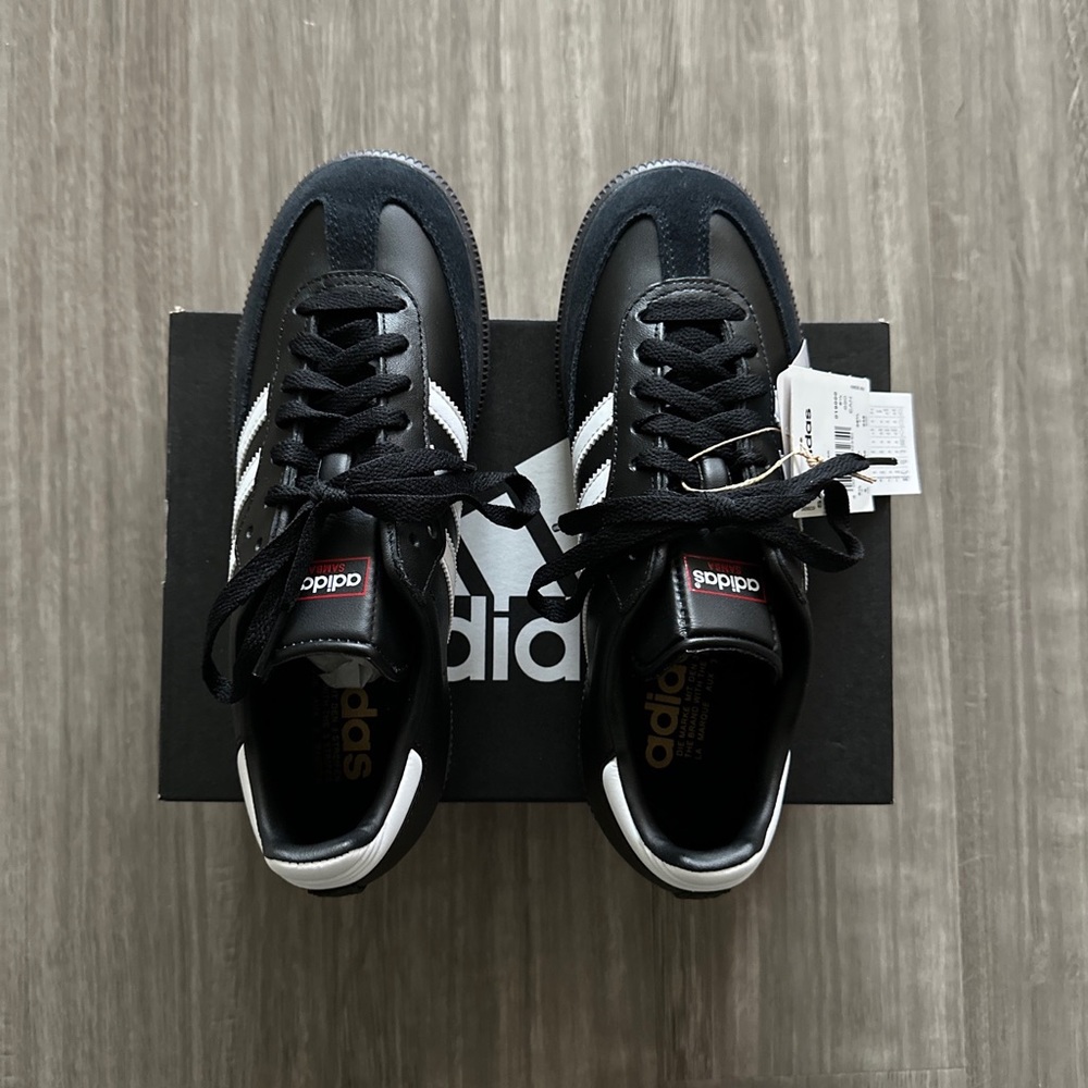 adidas Black Sambas Leather